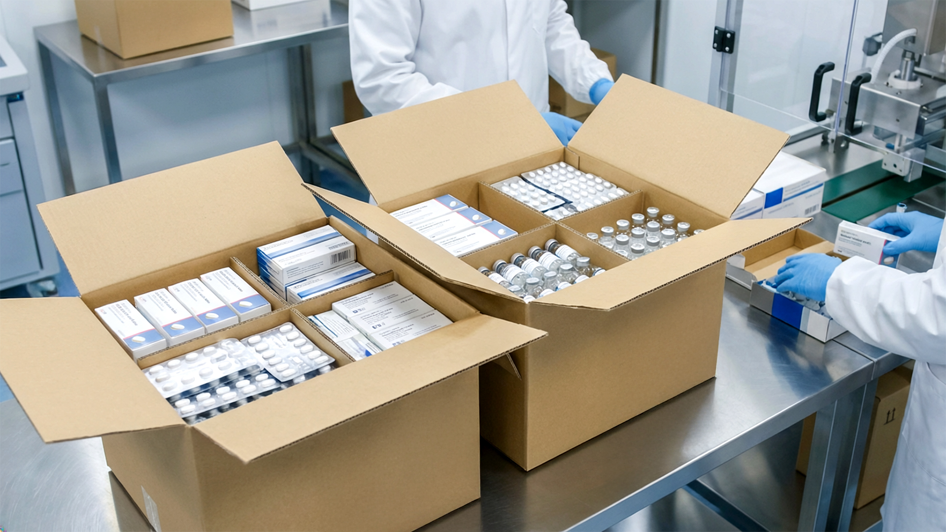 Caixas de papelão para a indústria farmacêutica desenvolvidas pela CR Embalagens